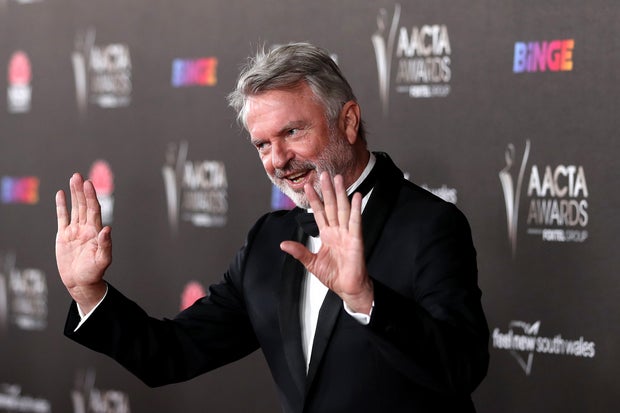 Sam Neill at an awards event in 2021 