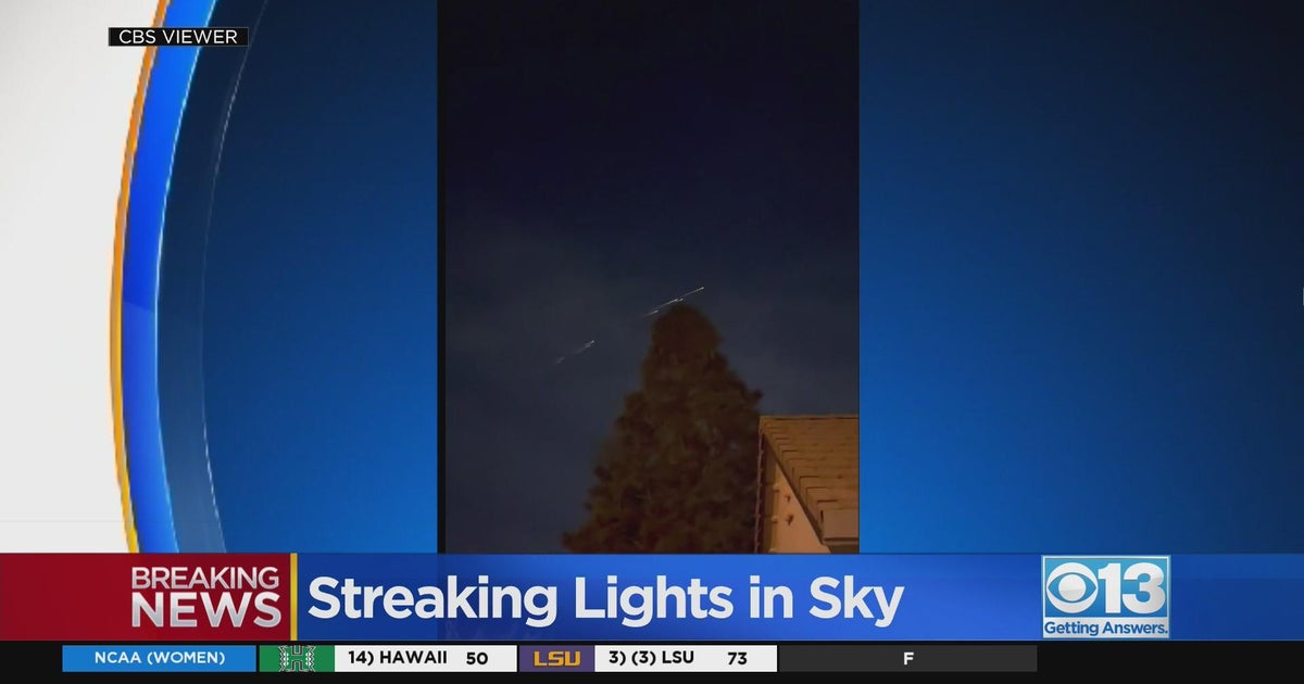 What were those lights seen in the Sacramento skies? CBS Sacramento