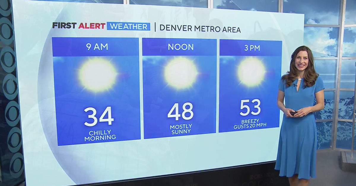 Mostly sunny and mild on Sunday - CBS Colorado