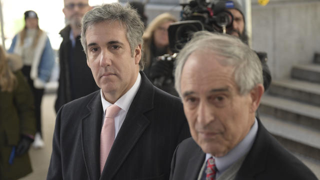 Michael Cohen leaves after testifying before grand jury in New York 