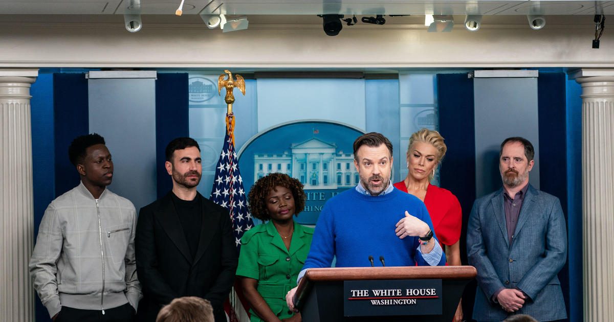 "Ted Lasso" cast visits White House to promote mental health care