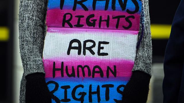 "Trans Rights are Human Rights" 