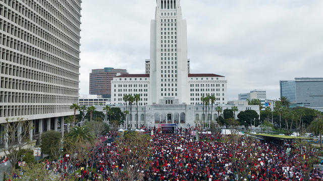 United Teachers Los Angeles rally 