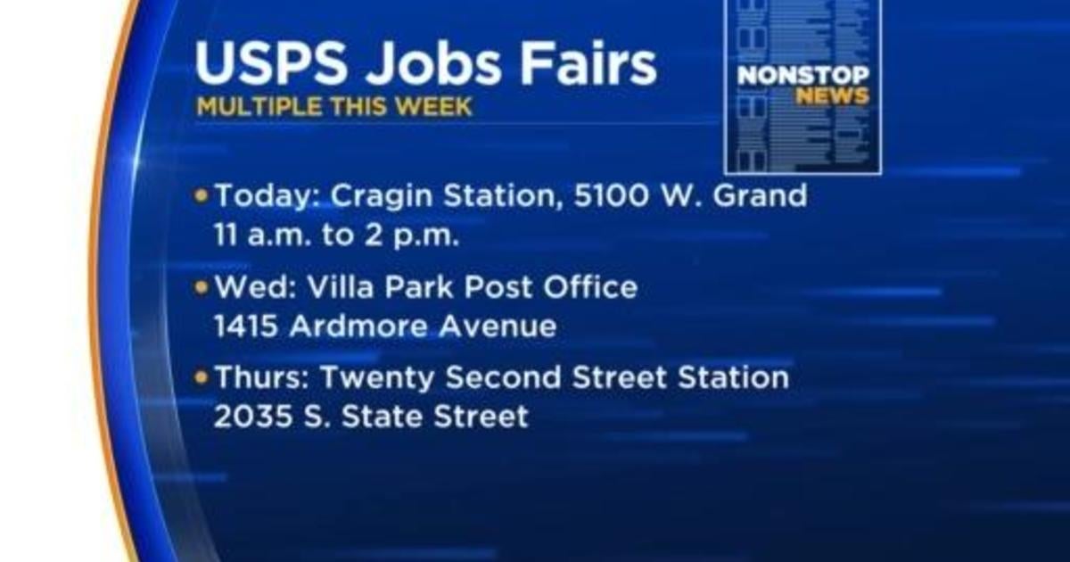 USPS job fairs this week in Chicago and Villa Park CBS Chicago