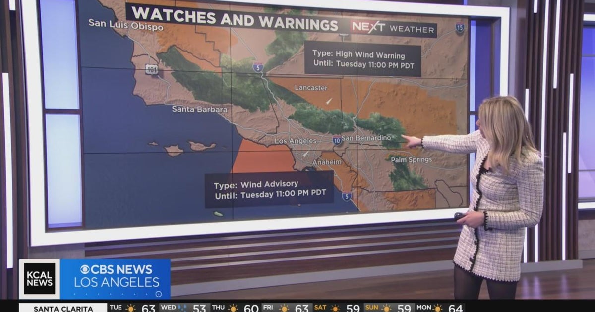 Latest weather watches and warnings CBS Los Angeles