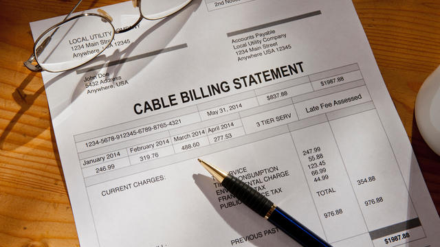 Cable Service Bill Invoice 