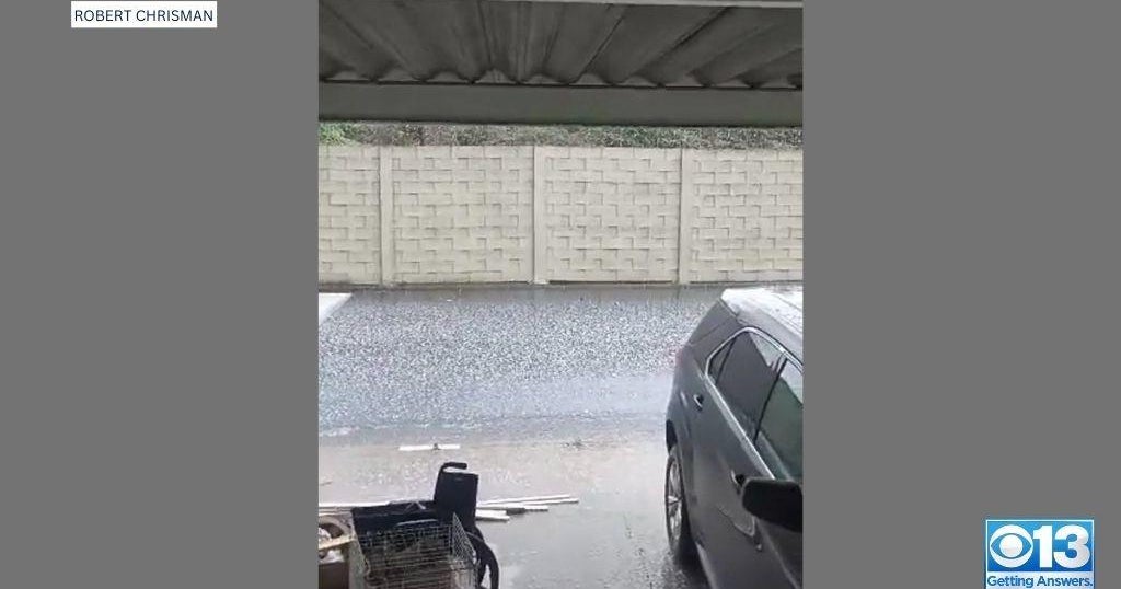 Viewer video: Hail in West Sacramento