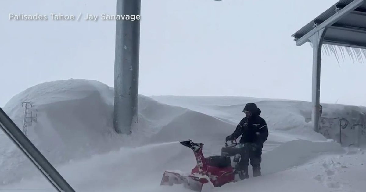 Sierra snow season nears number one spot for snowiest on record - CBS ...