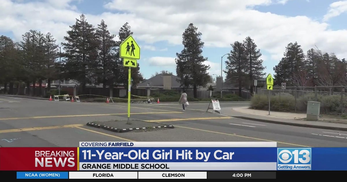 11-year-old girl hit by car in Fairfield