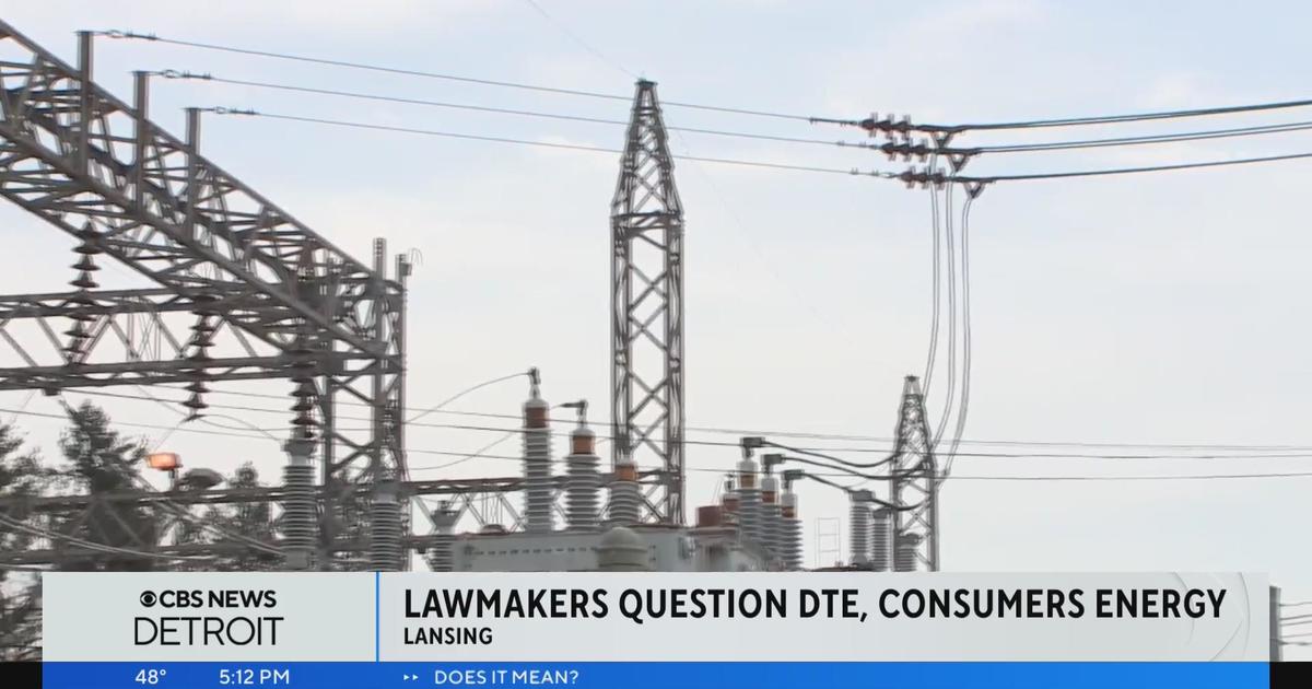 Lawmakers Question DTE, Consumers Energy - CBS Detroit