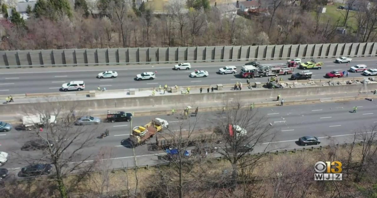 New details on a deadly crash in a work zone on I-695 - CBS Baltimore