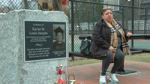 Memorial for Xavier Louis-Jacques in Cambridge 