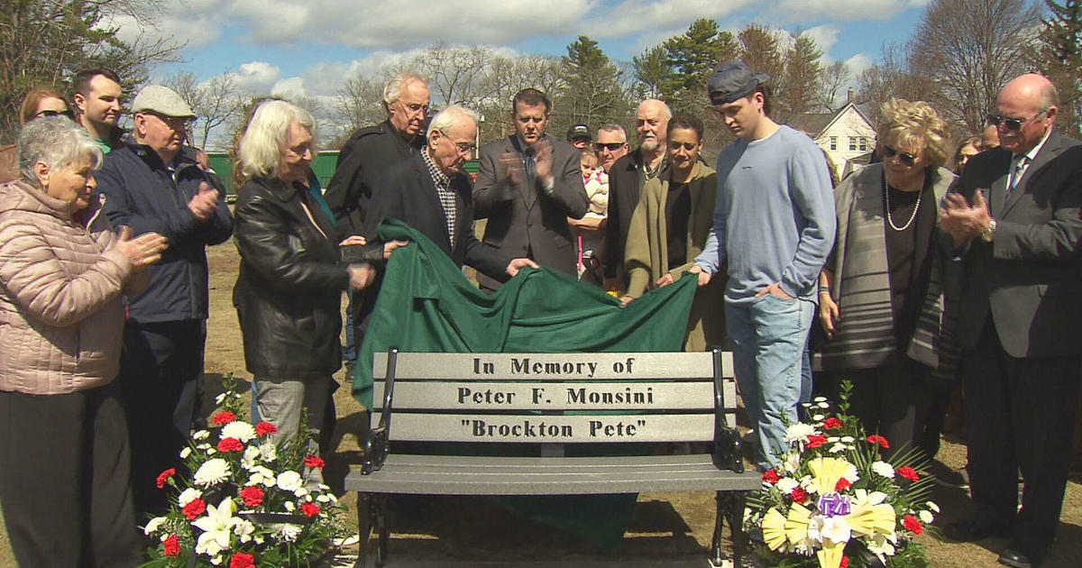Brockton park bench dedicated to Peter Monsini, worker killed in Government Center garage collapse