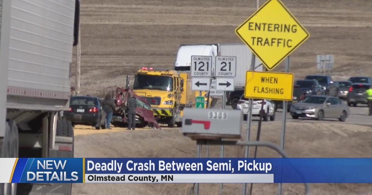 83-year-old killed in crash with semi north of Rochester