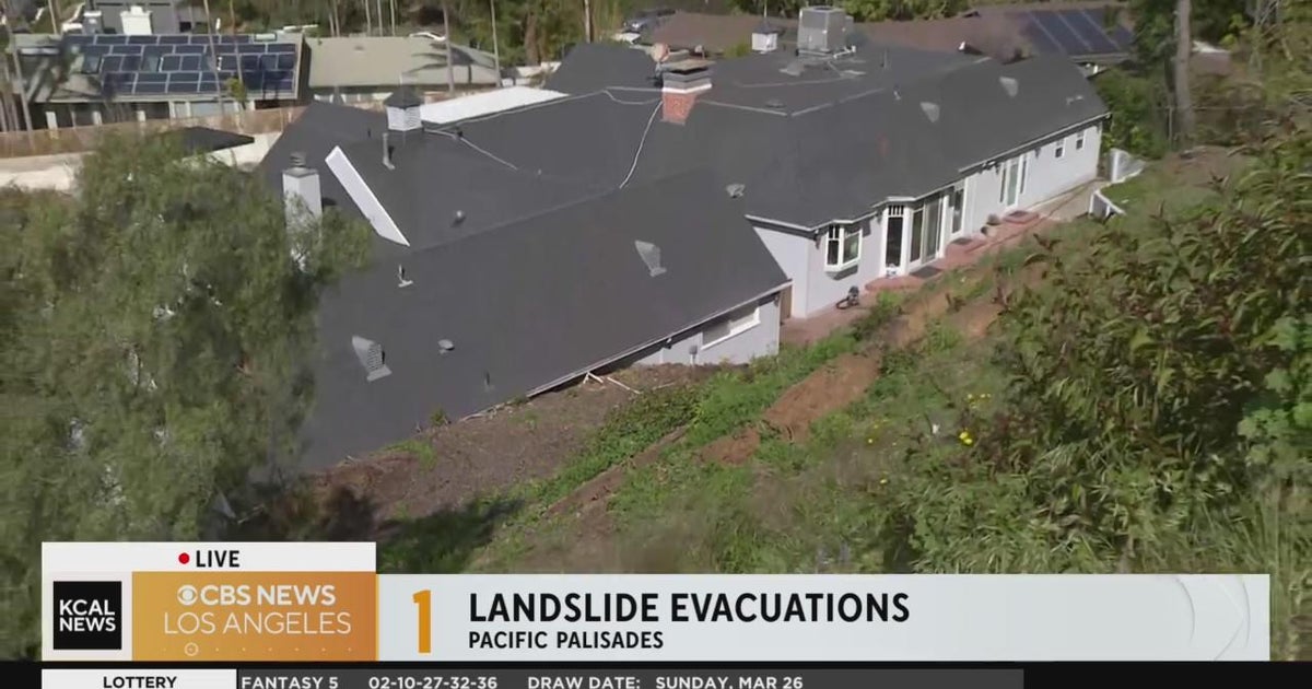 Pacific Palisades mudslide damages home, prompts evacuations CBS Los