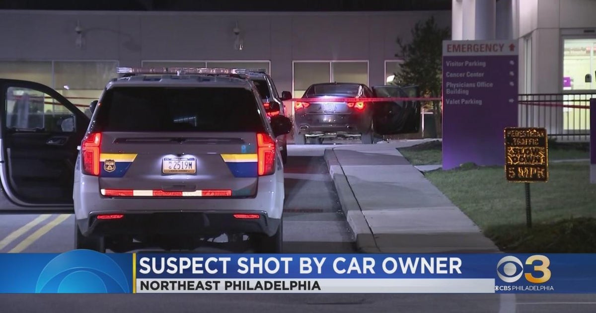 Police: Man shot while trying to break into someone's car - CBS ...