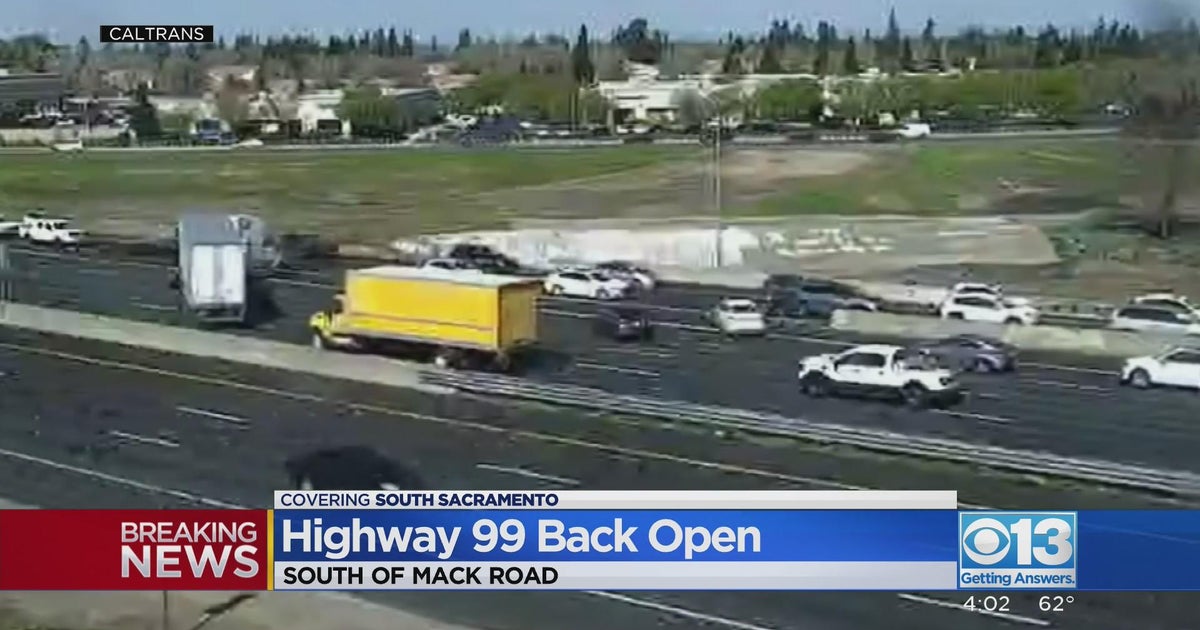 Highway 99 back open in south Sacramento after downed power lines forced closure
