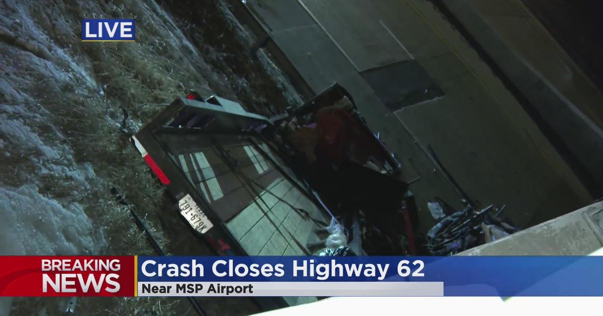 Both Sides Of Hwy 62 Closed Near MSP Airport After Crash - CBS Minnesota