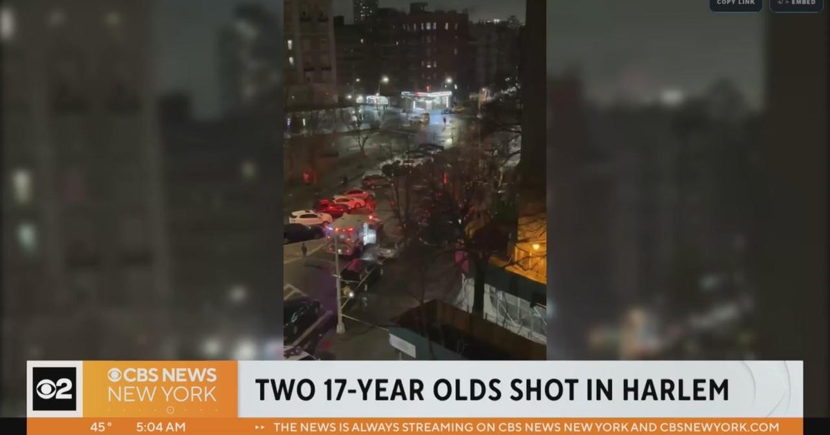 2 teens shot overnight in Harlem - CBS New York