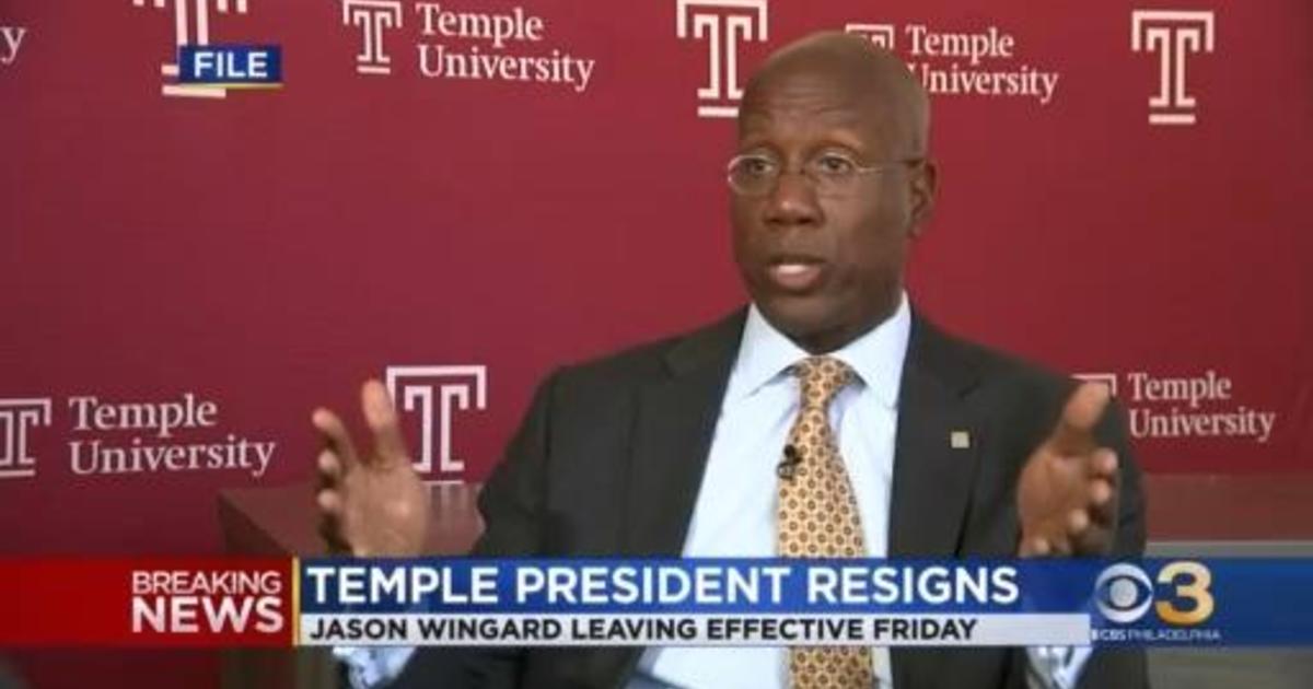 Jason Wingard Resigns As Temple Universitys President Cbs Philadelphia