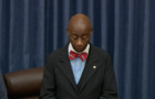Senate Chaplain Barry Burke offers a prayer to open the Senate session on Tuesday, March 28, 2023. 