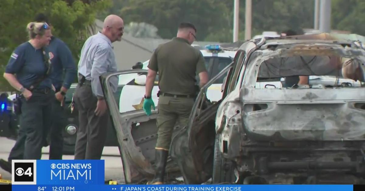 Body Found After Suv Fire In Pompano Beach Cbs Miami