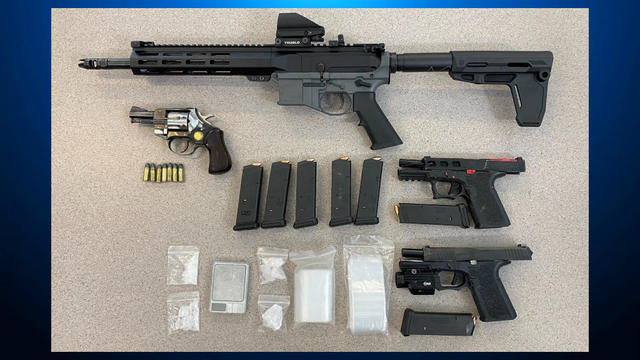 Guns and drugs seized during Santa Rosa arrest 