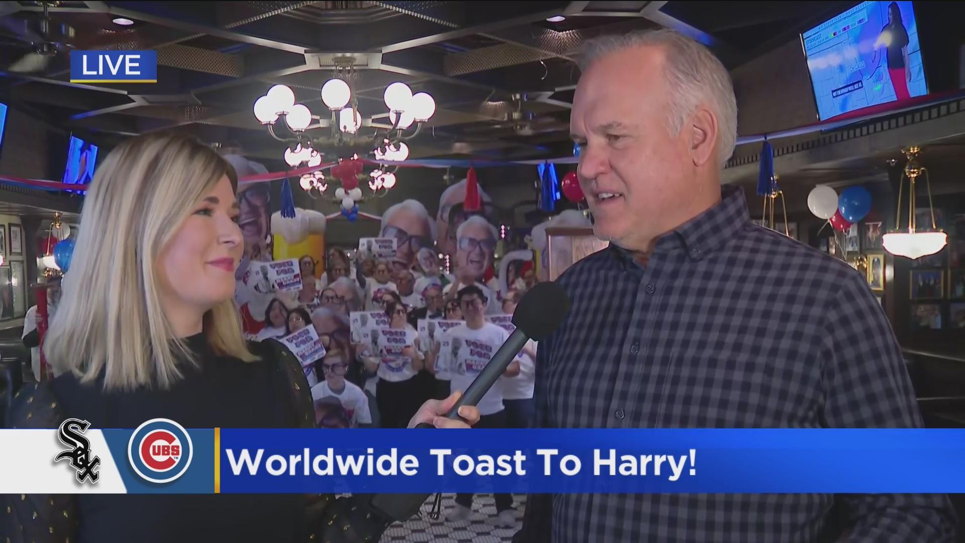 Worldwide Toast to Harry Caray--open to the public and packed with