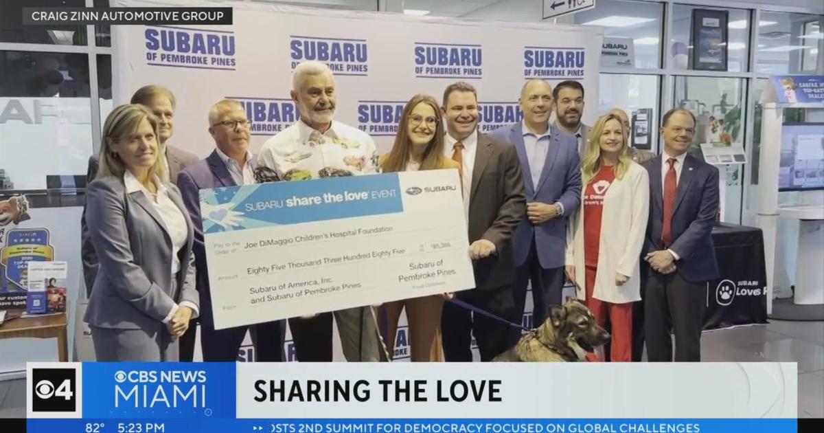 Subaru of Pembroke Pines donates over 2,395 to Joe DiMaggio Kid’s Healthcare facility, Humane Society