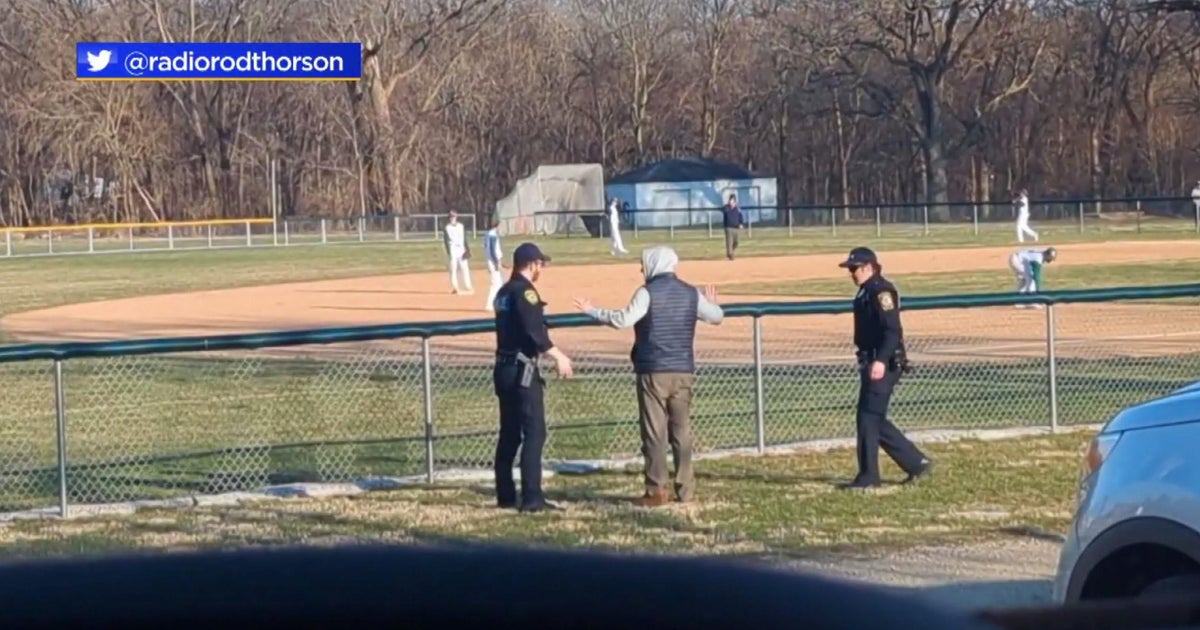 Ill. Secretary of State officer conduct H.S. baseball game CBS Chicago