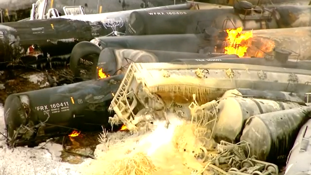 Minnesota train derailment 