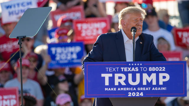 Donald Trump Holds First Rally Of 2024 Presidential Campaign 