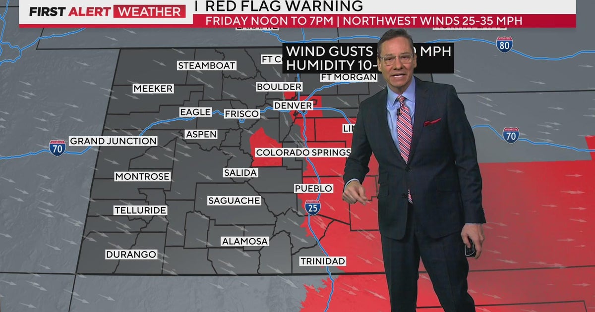 Fire danger returns with strong gusty winds - CBS Colorado