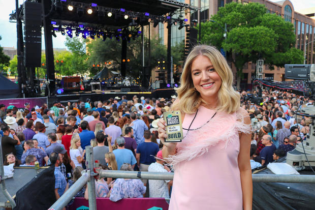 Nicole Nielsen poses at the CMT Block Party 