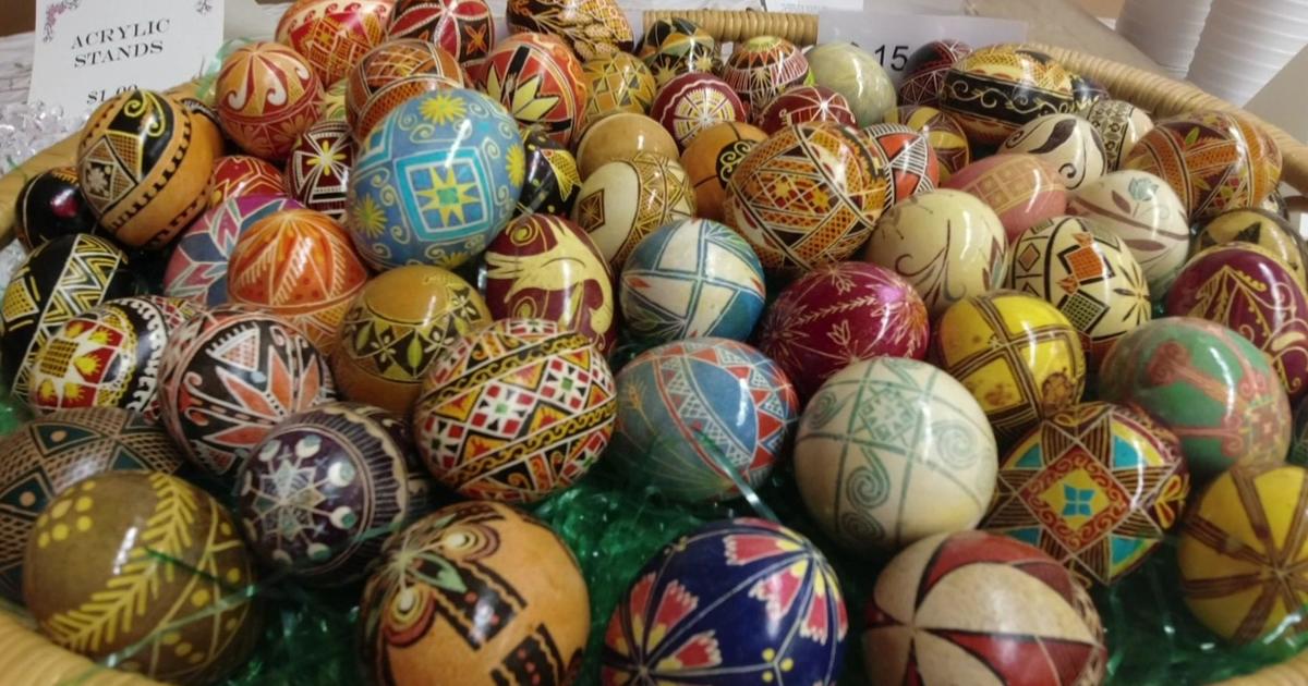 Ukrainian Easter egg event raises funds for overseas aid