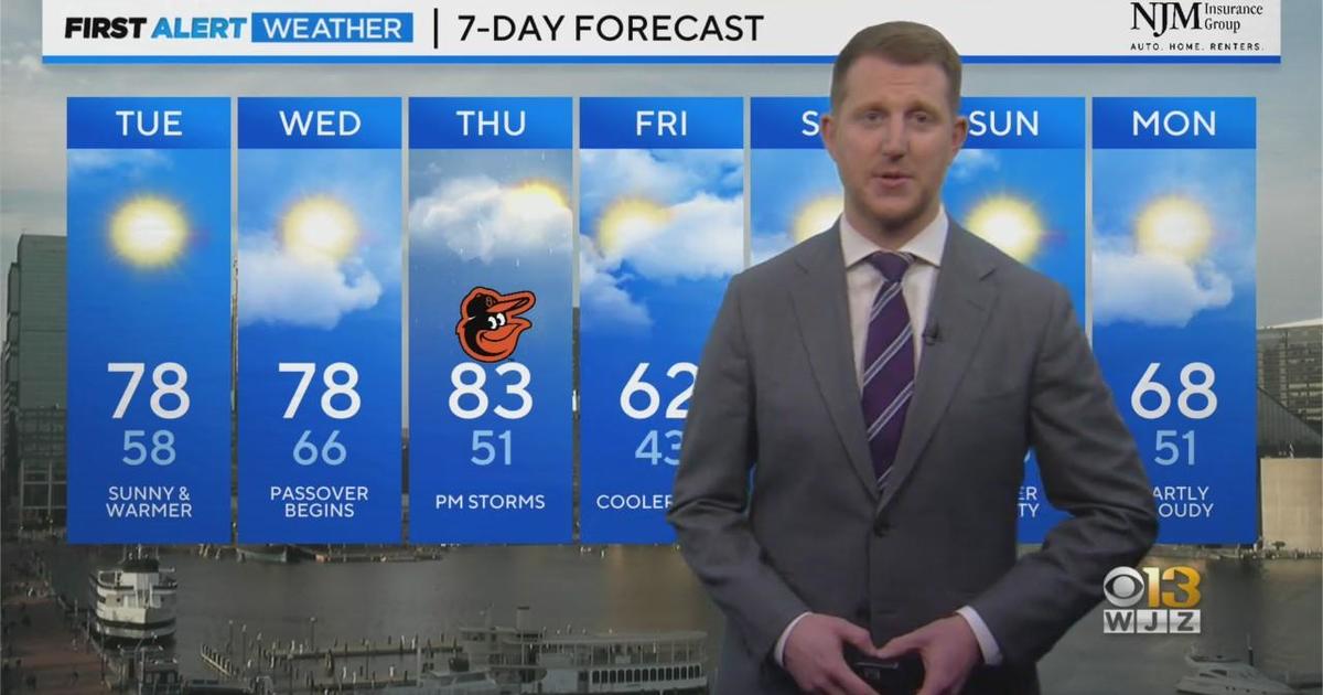 Meteorologist Steve Sosna has your Monday evening forecast - CBS Baltimore