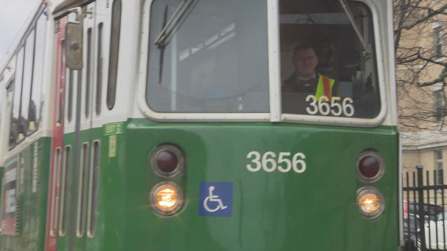 MBTA Green Line trolley 