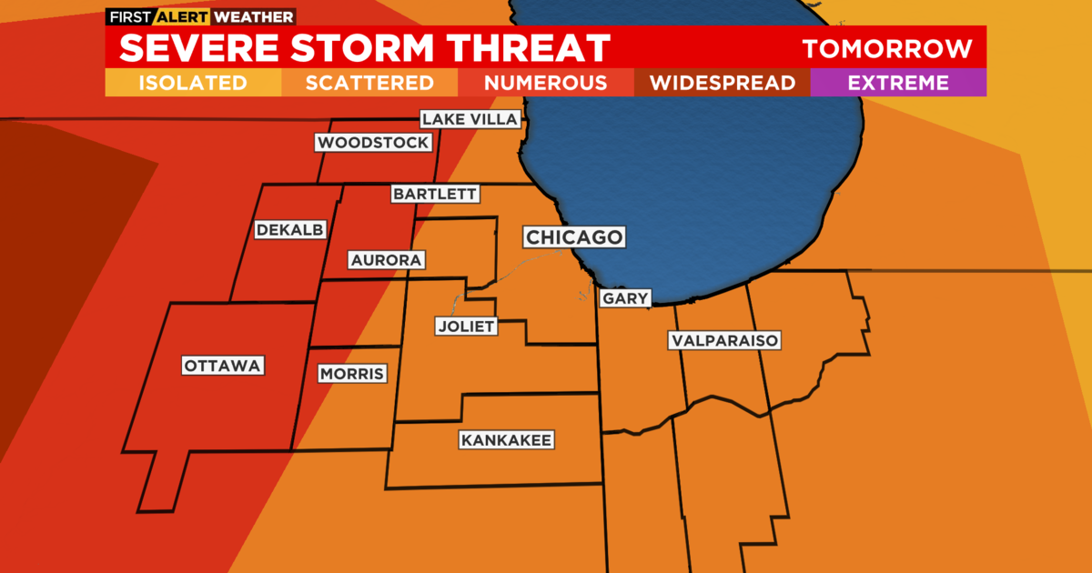 Chicago Weather Alert Possible Severe Storms Cbs Chicago