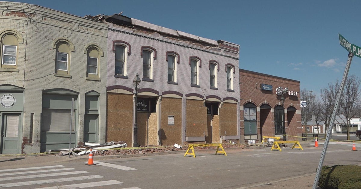 Clean up continues in Dundee following an EF0 tornado CBS Detroit