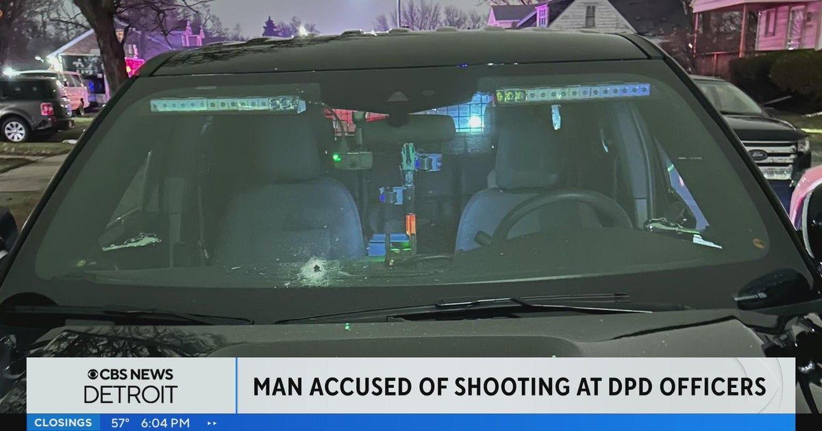 Man, 25, charged with shooting at Detroit police officers - CBS Detroit