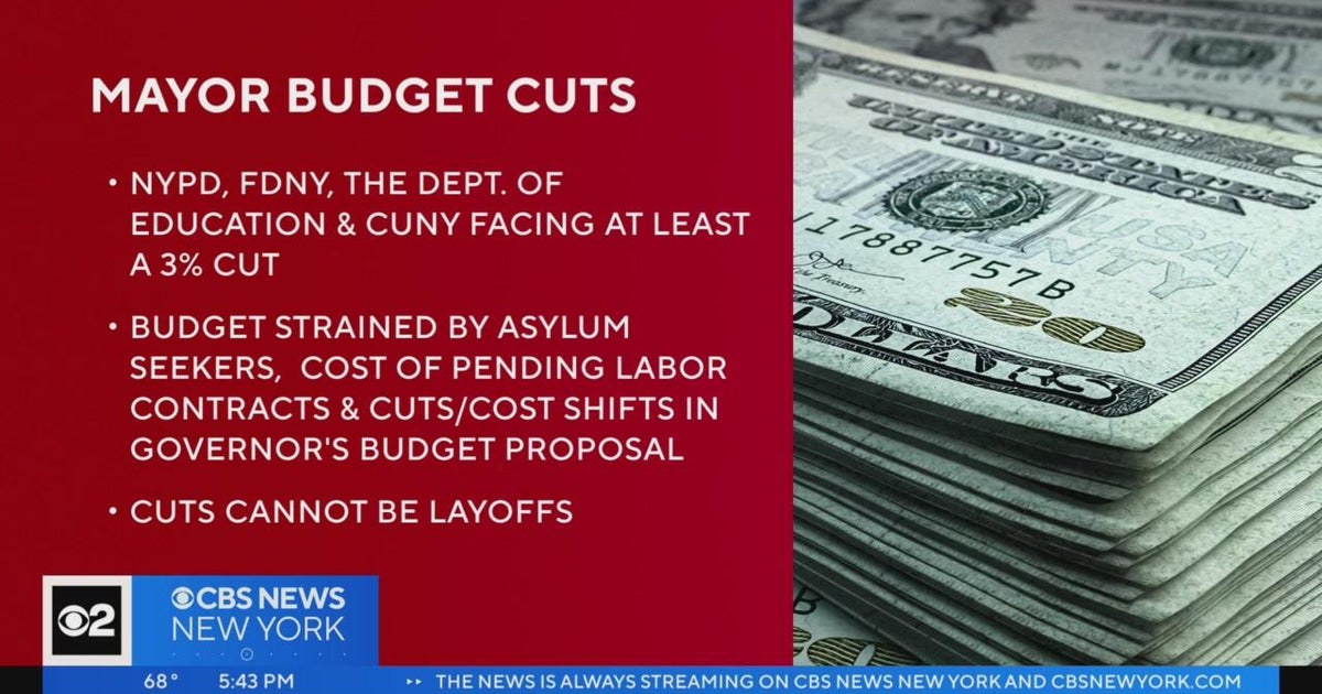 Budget cuts in store for agencies across New York City CBS New York