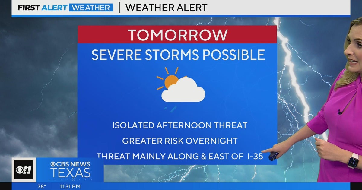 Severe weather returns Tuesday - CBS Texas