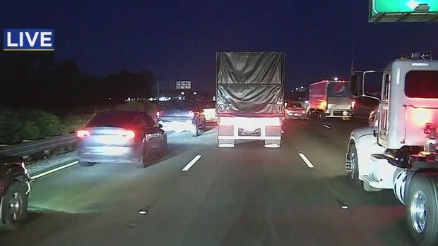 Traffic on westbound I-80 is blocked after a woman was hit by multiple vehicles 