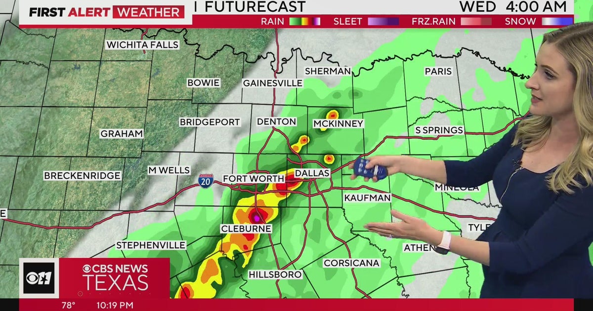 Cold front moves in overnight - CBS Texas