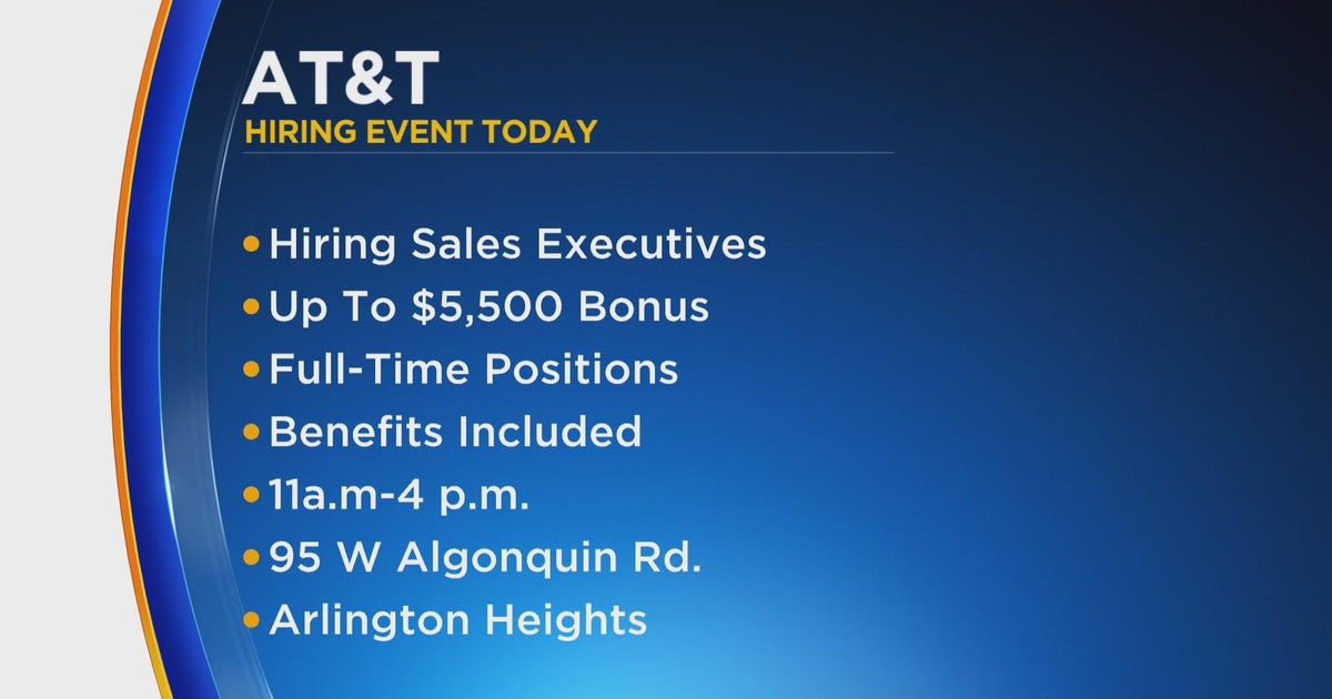 AT&T hosting hiring event in Arlington Heights Thursday - CBS Chicago