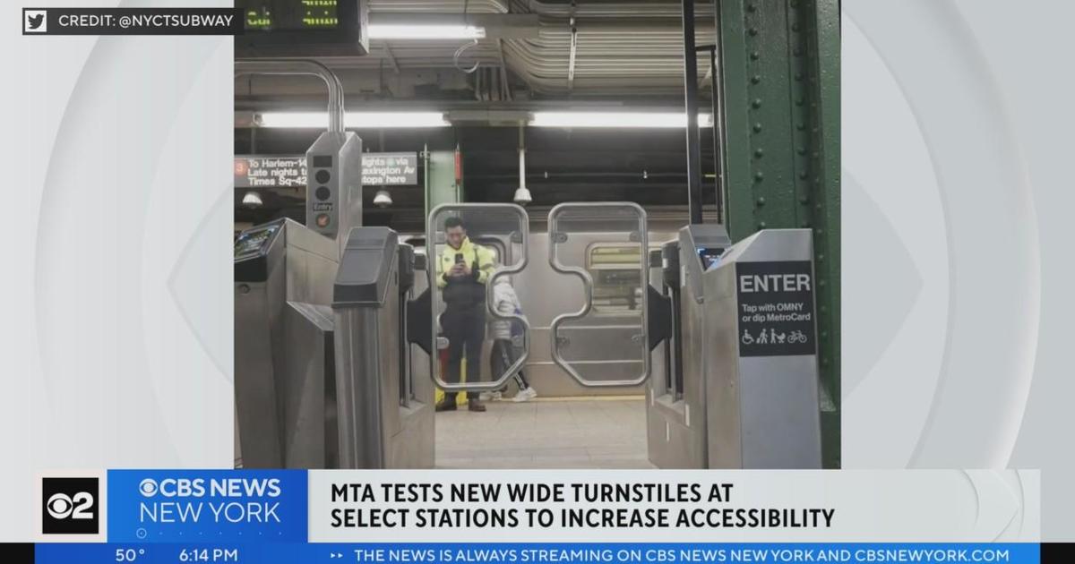 MTA tests new wide turnstiles at stations to increase accessibility