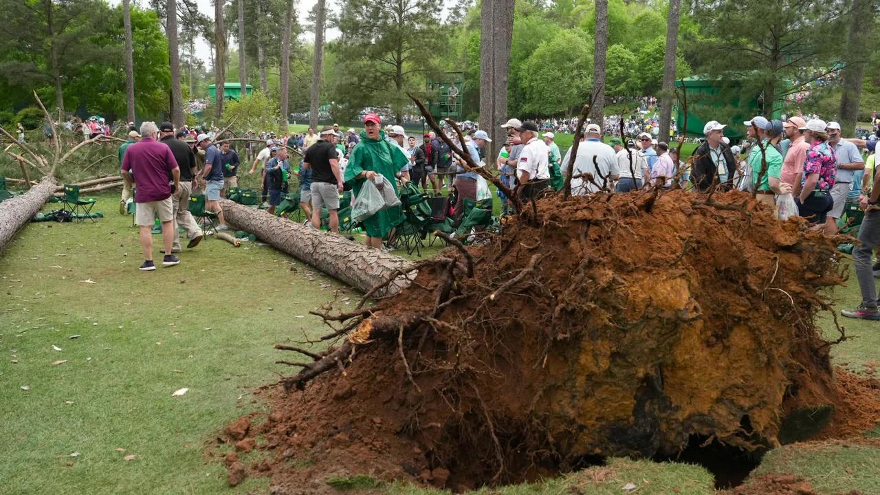 WATCH Trees fall near spectators during Masters golf tournament