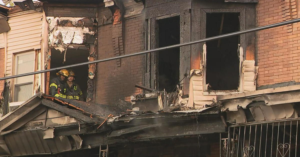 Families In Feltonville Displaced After Rowhome Fire - CBS Philadelphia