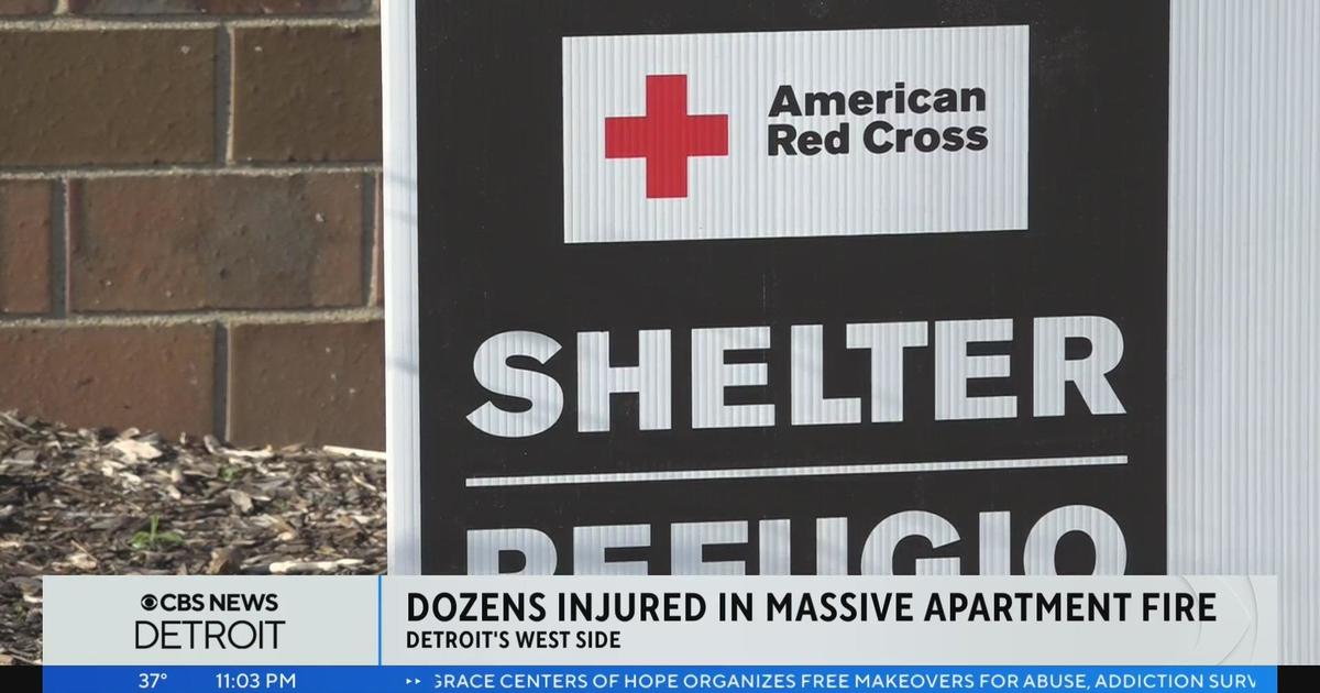 Red Cross shelters Detroit apartment fire victims