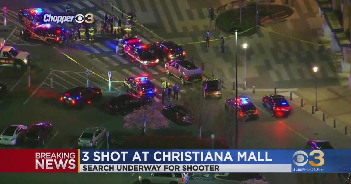 BREAKING 3 shot at Christiana Mall CBS Philadelphia